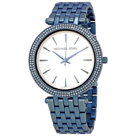 Michael Kors Darci Silver Dial Ladies Blue Tone 